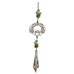 63mm Crystal Pendulum with Claddagh (CRBACL29)